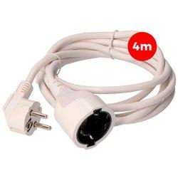 Cable alargador EDM 3 x 1,5 mm Blanco 4 m