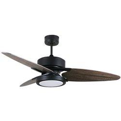 Akunadecor - Ventilador De Techo Metal Negro Cross