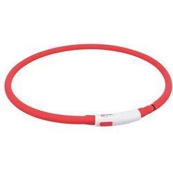 TRIXIE Collar de Aro Flash USB rojo