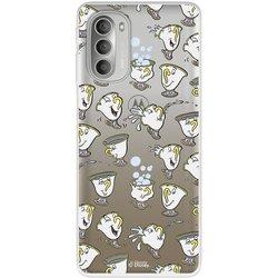 Funda para Motorola Moto G51 5G Oficial de Disney Chip Potts Siluetas - La Bella y la Bestia