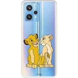 Funda para Realme 9 Pro+ Oficial de Disney Simba y Nala Silueta - El Rey León