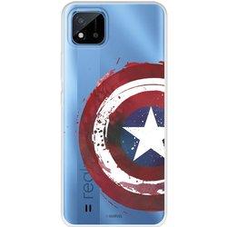 Funda para Realme 8i Oficial de Marvel Capitán América Escudo Transparente - Marvel