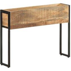 Plantador 90x20x68 cm en madera de mango crudo