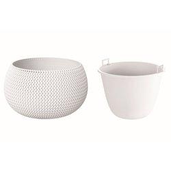 Maceta PROSPERPLAST Splofy Bowl (Blanco - 23.9 x 23.9 x 16.1 cm)