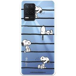 Funda para Realme 8 5G Oficial de Peanuts Snoopy rayas - Snoopy