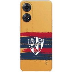 Funda para Oppo Reno 8T del SD Huesca Rayas Transparente  - Licencia Oficial SD Huesca