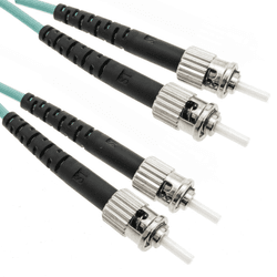 Cable de Fibra Óptica BEMATIK Multimodo Om4 Mmf Duplex 50?m/125?m St-St 10M