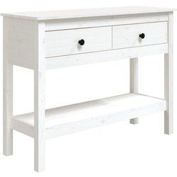 Mesa Consola VIDAXL Blanco Madera (100x35x75 cm )