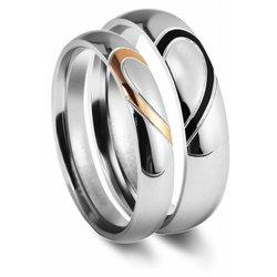 Akzent® Anillo Feminino Namorados / Noivado / Amizade em Aço Inoxidável – Tam.58 – 0007