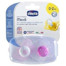 Chicco Chupete Silicona Physio Micro 0-2 M Rosa 2uds