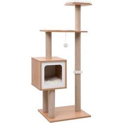 Árbol para Gatos con Rack Alfombra de Sisal 123 cm