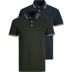 Polo jack and jones epaulos 2pk mp navy hombre