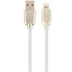 CABLE DE DATOS Y CARGA GEMBIRD 8 PINES DE CAUCHO PREMIUM, 2M, BLANCO