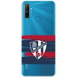 Funda para Realme C3 del Huesca Rayas Transparente - Licencia Oficial SD Huesca