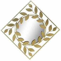 Espejo de pared DKD Home Decor Espejo Dorado Metal Laurel (120 x 2,5 x 120 cm)