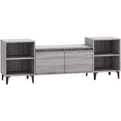 Mueble para TV Sonoma gris 160x35x55 cm madera multicapa