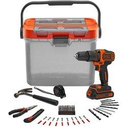 Set de taladro y accesorios black & decker bcksb05-qw 18 v