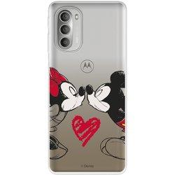 Funda para Motorola Moto G51 5G Oficial de Disney Mickey y Minnie Beso - Clásicos Disney