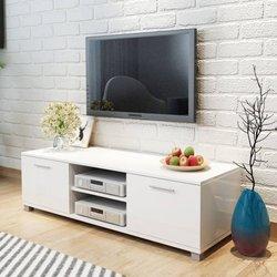 Mueble TV blanco brillante 120x40,5x35 cm