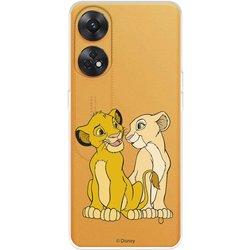 Funda para Oppo Reno 8T Oficial de Disney Simba y Nala Silueta - El Rey León