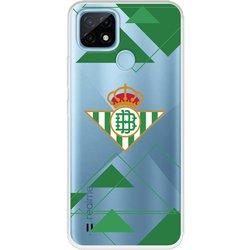 Funda para Realme C21 del Betis Escudo Fondo transparente - Licencia Oficial Real Betis Balompié