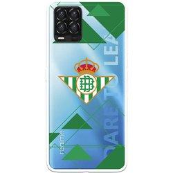 Funda para Realme 8 del Betis Escudo Fondo transparente - Licencia Oficial Real Betis Balompié