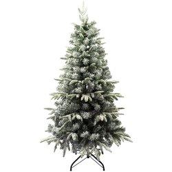 Solagua Árbol de Navidad Artificial Extra Relleno Flocado con Copos de Nieve 120 - 210cm, Pino Abeto Nevado Doble Hoja con Soporte Metálico