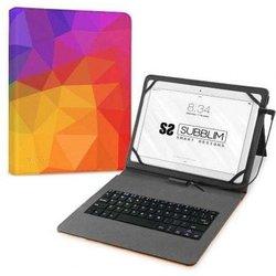 funda con teclado micro usb 11´´ triangulos