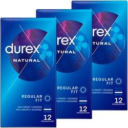 Durex - Condones para hombre Durex. Pack de 36 Preservativos para sexo seguro. Natural, Sensitivo Suave, Invisible, Contacto Total, Real Feel, Mutual Climax, Placer Prolongado, Dame Placer, Saboreame, Intense, Natural XL y Invisible Extra Lubricado