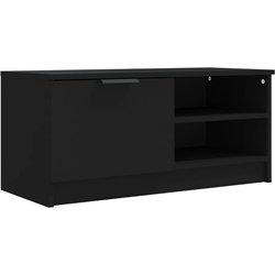 Soporte para TV negro 80x35x36,5 cm madera multicapa