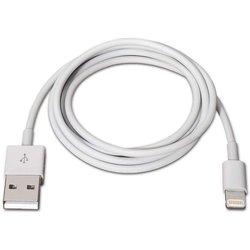 aisens cable de 1m usb a lightning blanco