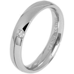 AKZENT Anillo Mujer em Acero Inoxidable Tam.54 0039