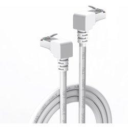 Cable de red UTP CAT5E 2x 90 grados 0.50 M Blanco