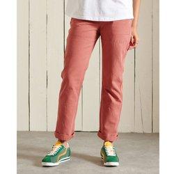 Superdry Pantalones High Rise Carpenter Naranja