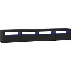 Soporte para TV con luces LED negro 240x35x40 cm