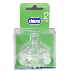 Chicco® Tetina step up 2 Silicona boca ancha flujo regulable 4M+ 2uds