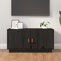 Mueble De Tv VIDAXL Negro Madera (80x34x40 cm )