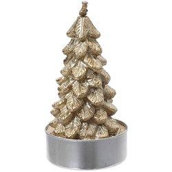 Vela Lifetime Dorado Árbol de Navidad 9,2 x 9,2 cm