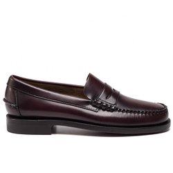 Mocasín Sebago Classic Dan de Piel Burdeos 7000300-Marrón Burgundy