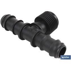 Conector COFAN En "T" Macho (16 mm- 1/2")