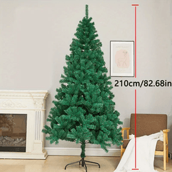 Árbol de Navidad Artificial. Árbol artificial navideño Economico, Árbol de Hoja PET, Árbol verde Navidad,  60cm 90cm 120cm 150cm 180cm 210cm Arbol barato Decoración Hogar, Jardin, Centro Comercial, Restaurante