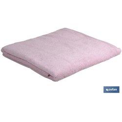 Toalla Baño Rosa Claro Gr.580/m2 Modelo Flor 100x150cm