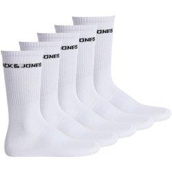 Calcetines jack & jones jacbasic logo tennis sock 5 pack white