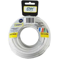 Cable EDM 2 x 0,75 mm Blanco 20 m