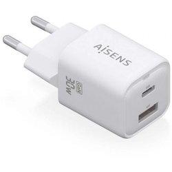 Cargador de Pared AISENS ASCH-30W2P020-W (Blanco - USB-C x 1)