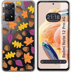 Funda Silicona Transparente Xiaomi Redmi Note 12 Pro 4G Otoño