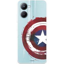 Funda para Realme C33 Oficial de Marvel Capitán América Escudo Transparente - Marvel