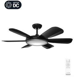 Ventilador de techo silencioso negro 106cm | universalblue