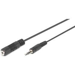 Cable Audio DIGITUS (Jack 3.5 mm - 1.5 m - Negro)