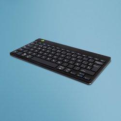 R-Go Tools - Teclado ergonómico R-Go Compact Break, teclado compacto con software de pausa, QWERTY (ES), bluetooth, negro RGOCOESWLBL